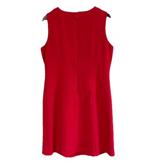 Anne Klein Red Sleeveless Knee Length Sheath Dress Lined Size 16 Excellent - Picture 2 of 13